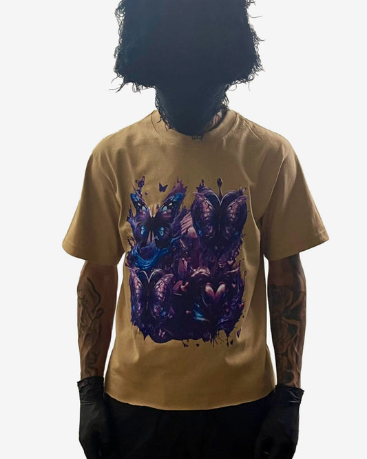 Psychedelic Butterfly Boxy T-Shirt